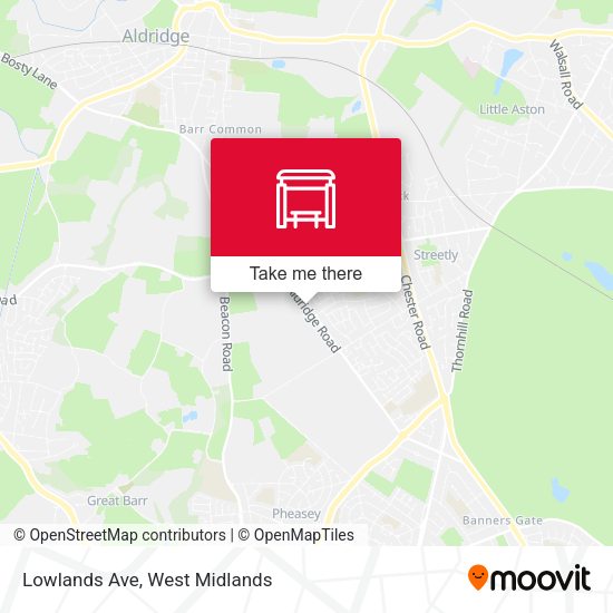 Lowlands Ave map