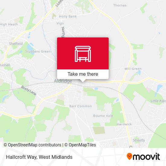 Hallcroft Way map