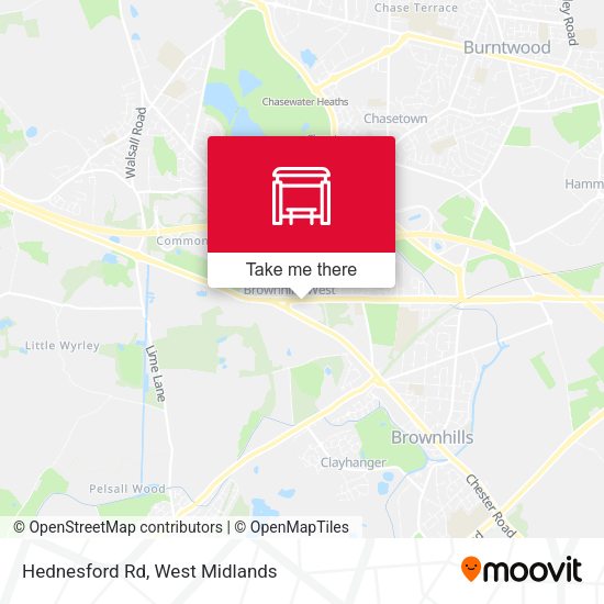 Hednesford Rd map