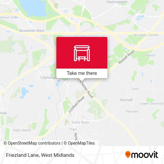 Friezland Lane map