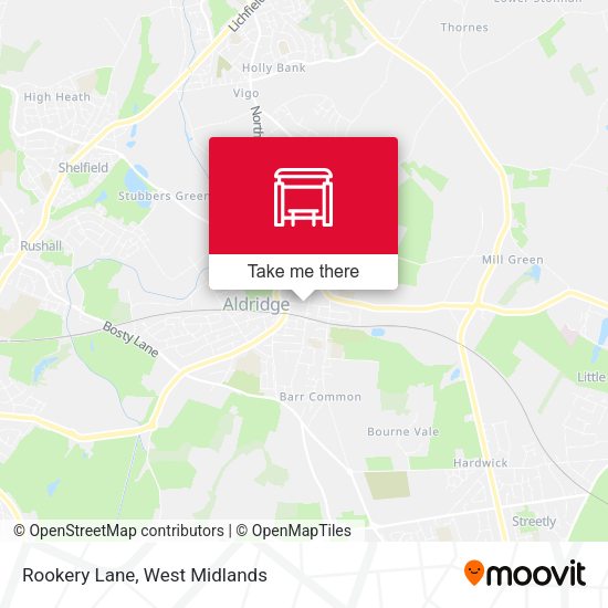 Rookery Lane map
