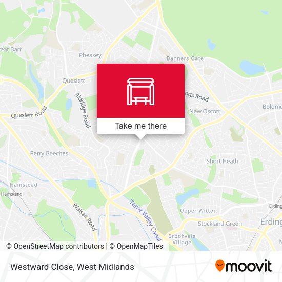 Westward Close map