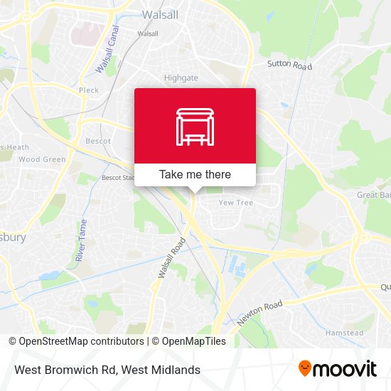 West Bromwich Rd map