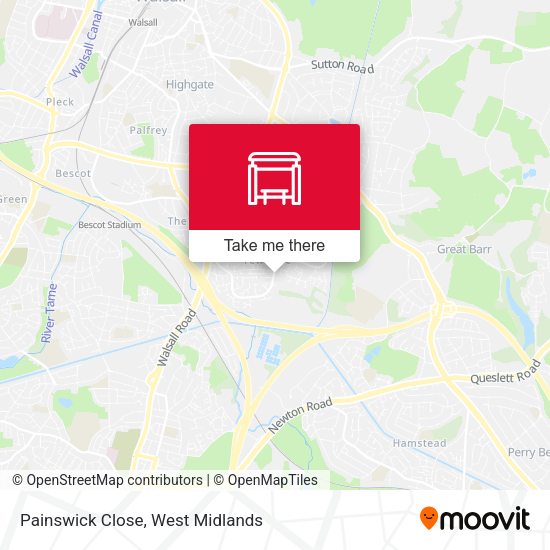 Painswick Close map