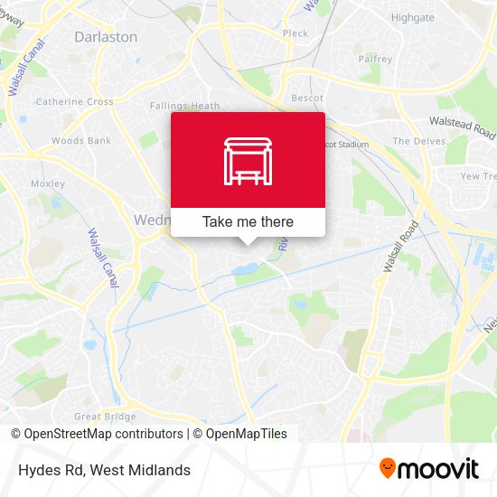 Hydes Rd map