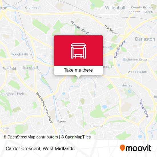 Carder Crescent map