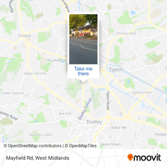 Mayfield Rd map