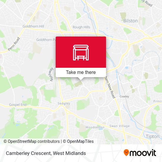 Camberley Crescent map