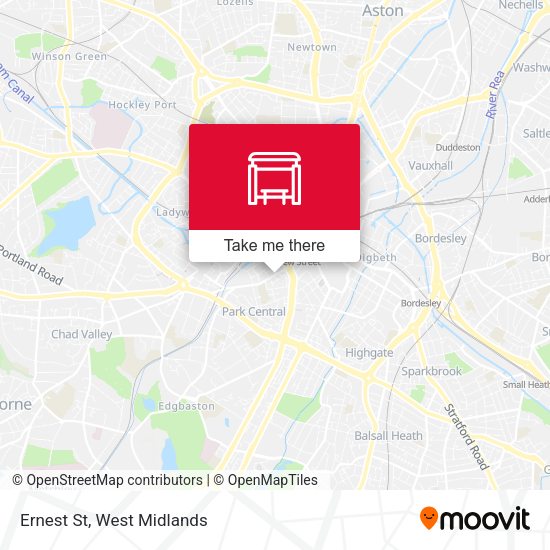 Ernest St map
