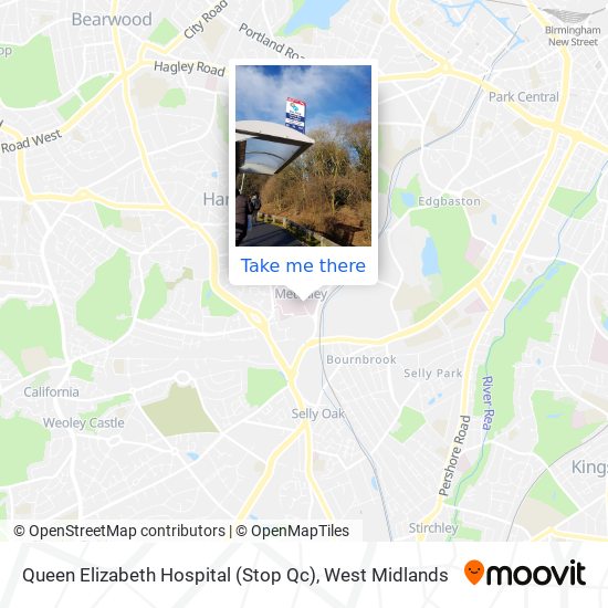 Queen Elizabeth Hospital (Stop Qc) map