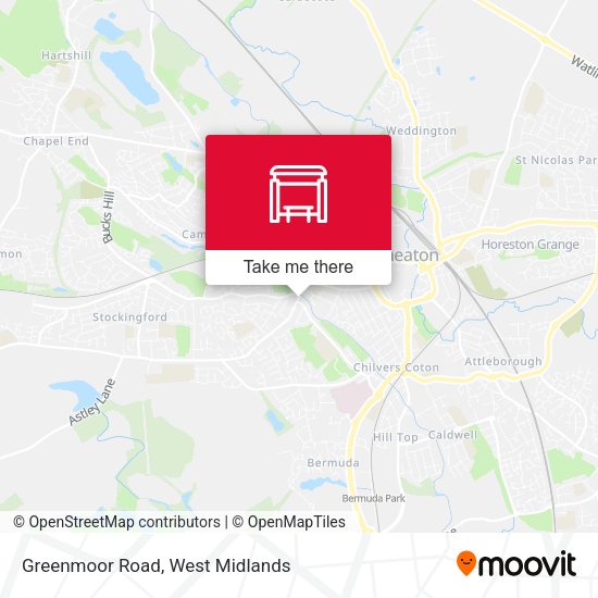 Greenmoor Road map
