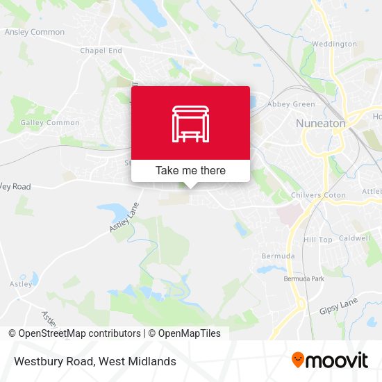 Westbury Road map