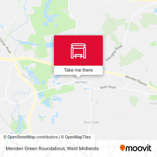 Meriden Green Roundabout map