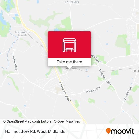 Hallmeadow Rd map