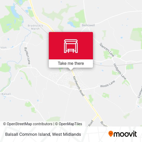 Balsall Common Island map