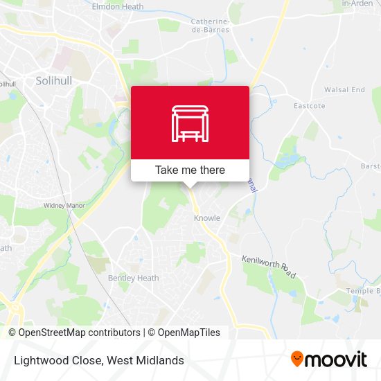 Lightwood Close map