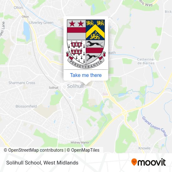 Solihull School map