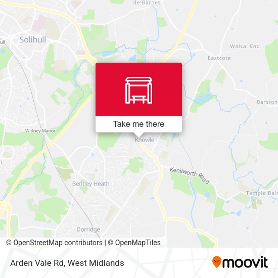 Arden Vale Rd map