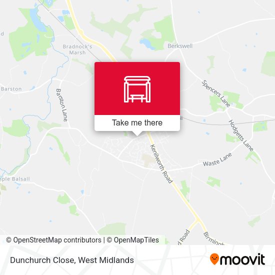 Dunchurch Close map