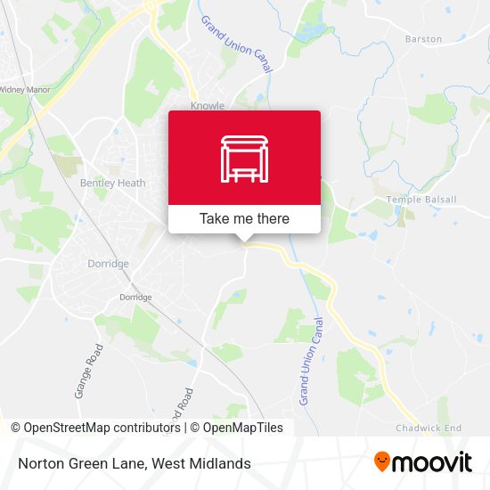 Norton Green Lane map