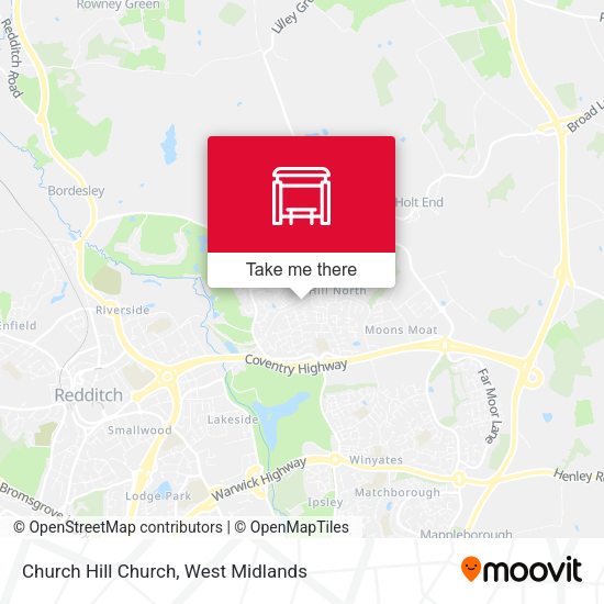 Church Hill Church map