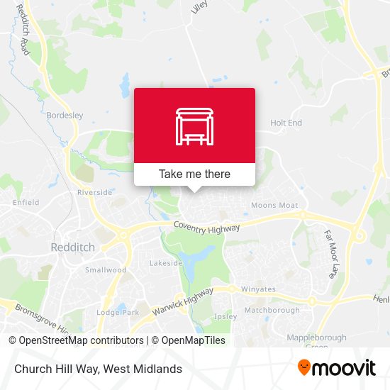 Church Hill Way map