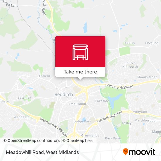 Meadowhill Road map