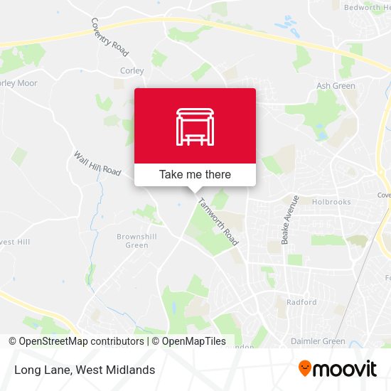 Long Lane map