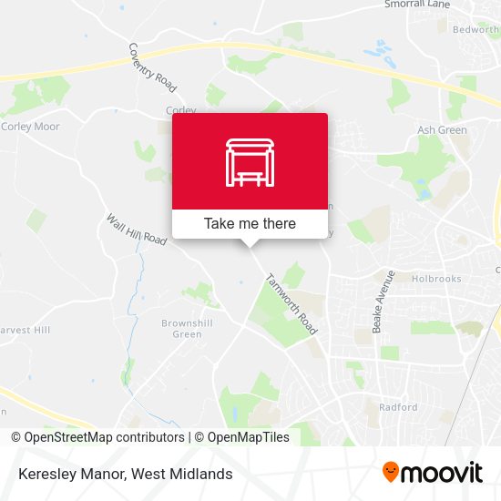 Keresley Manor map