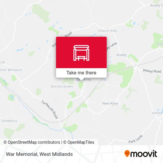 War Memorial map