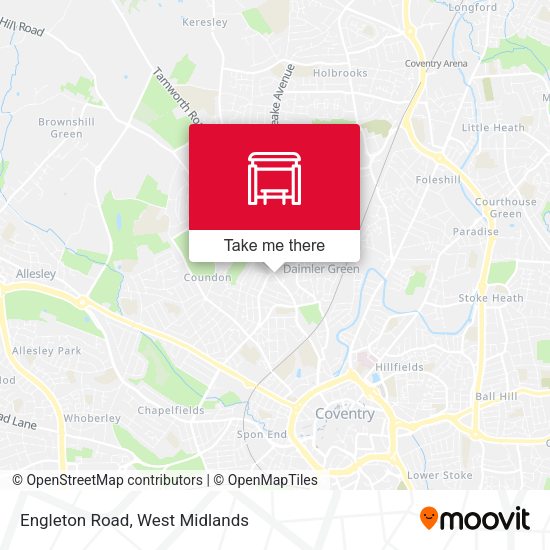 Engleton Road map