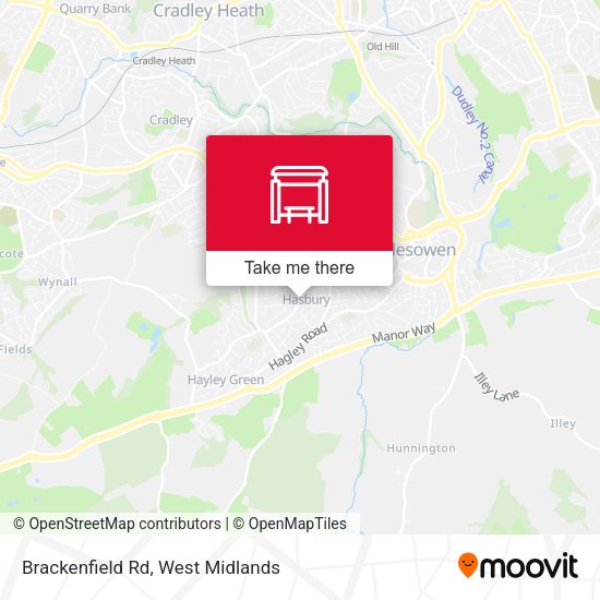 Brackenfield Rd map