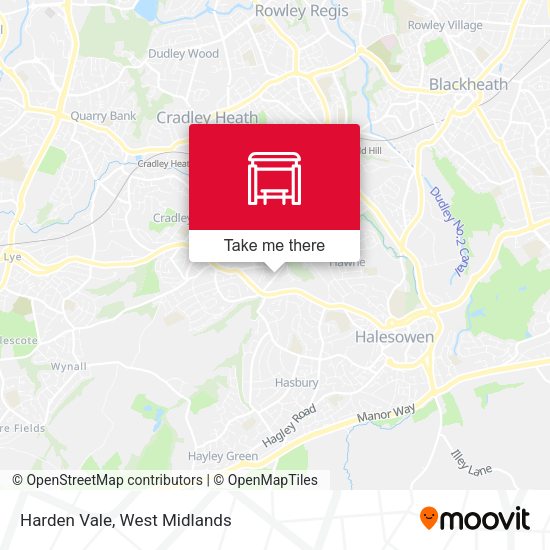 Harden Vale map