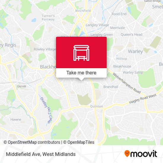 Middlefield Ave map