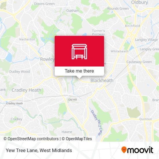 Yew Tree Lane map