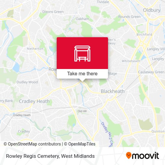 Rowley Regis Cemetery map