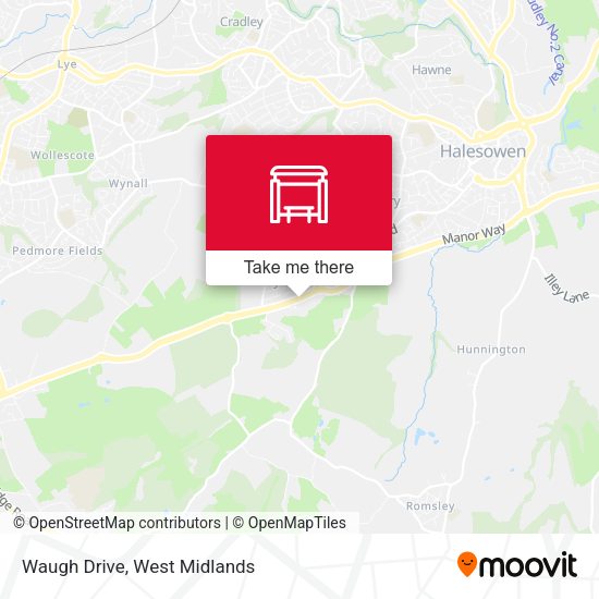 Waugh Drive map