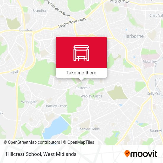 Hillcrest School map
