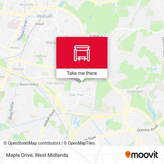 Maple Drive map