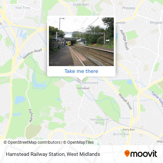 Hamstead Railway Station map