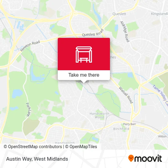 Austin Way map