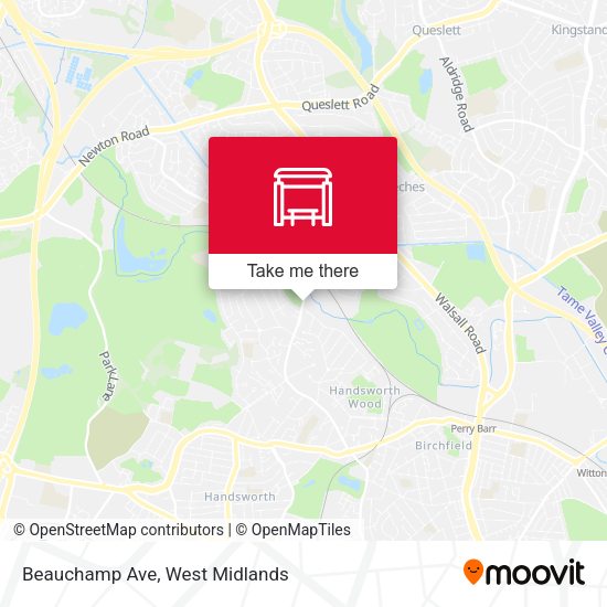 Beauchamp Ave map