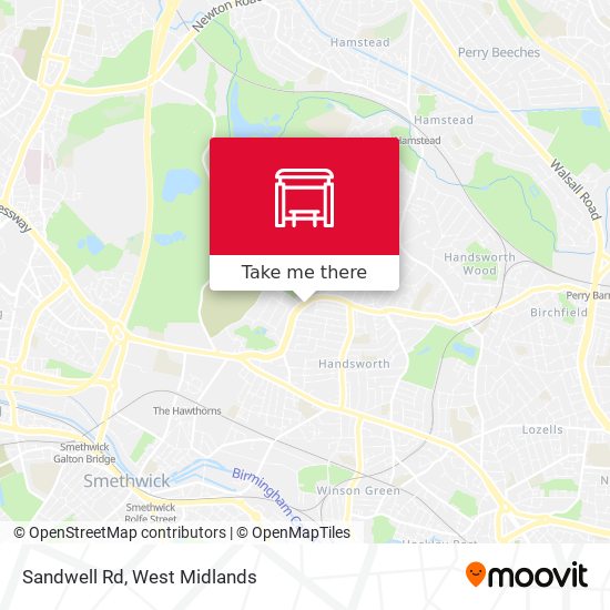 Sandwell Rd map