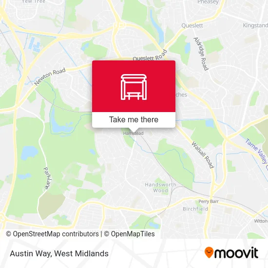 Austin Way map