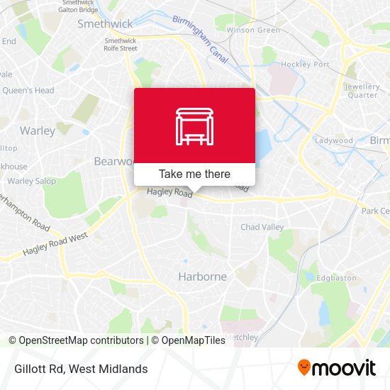 Gillott Rd map