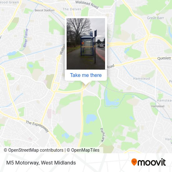 M5 Motorway map