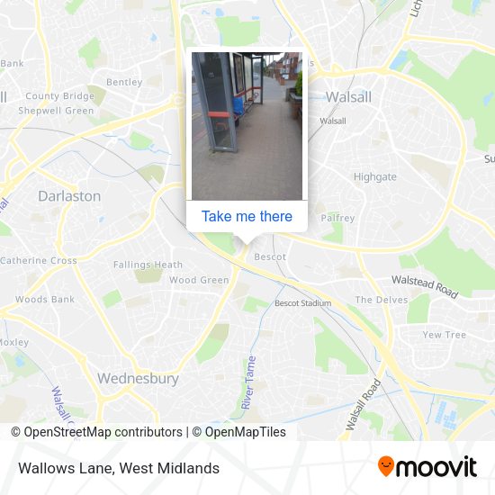 Wallows Lane map