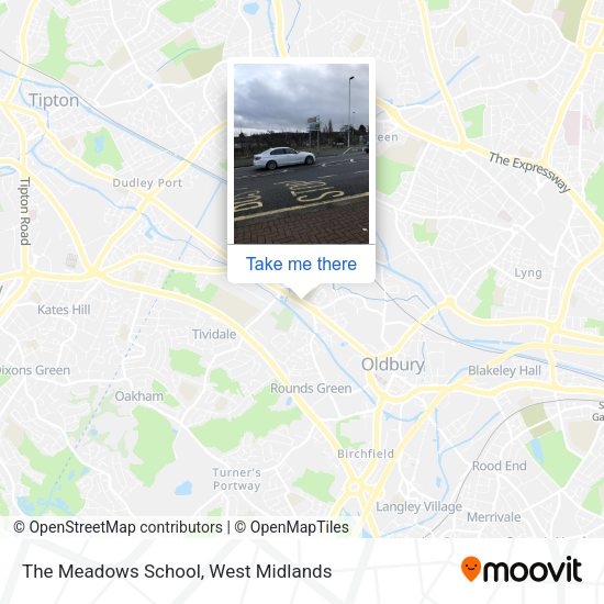 The Meadows School map
