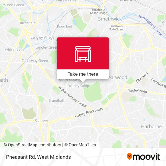 Pheasant Rd map