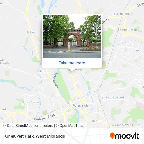 Gheluvelt Park map